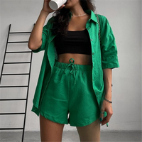 Comfortable Home Clothing Set | Relaxed Fit | Soft and Stylish-Green-S-State of Style