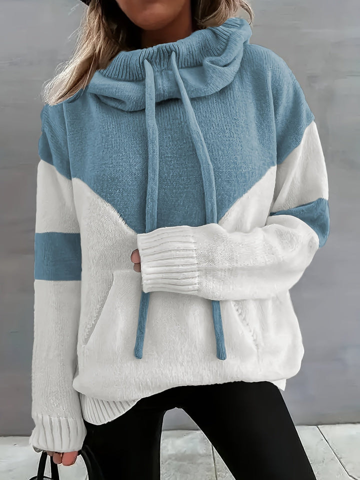 Comfortable Hoodie with Drawstring – Maya-Blue-S-State of Style