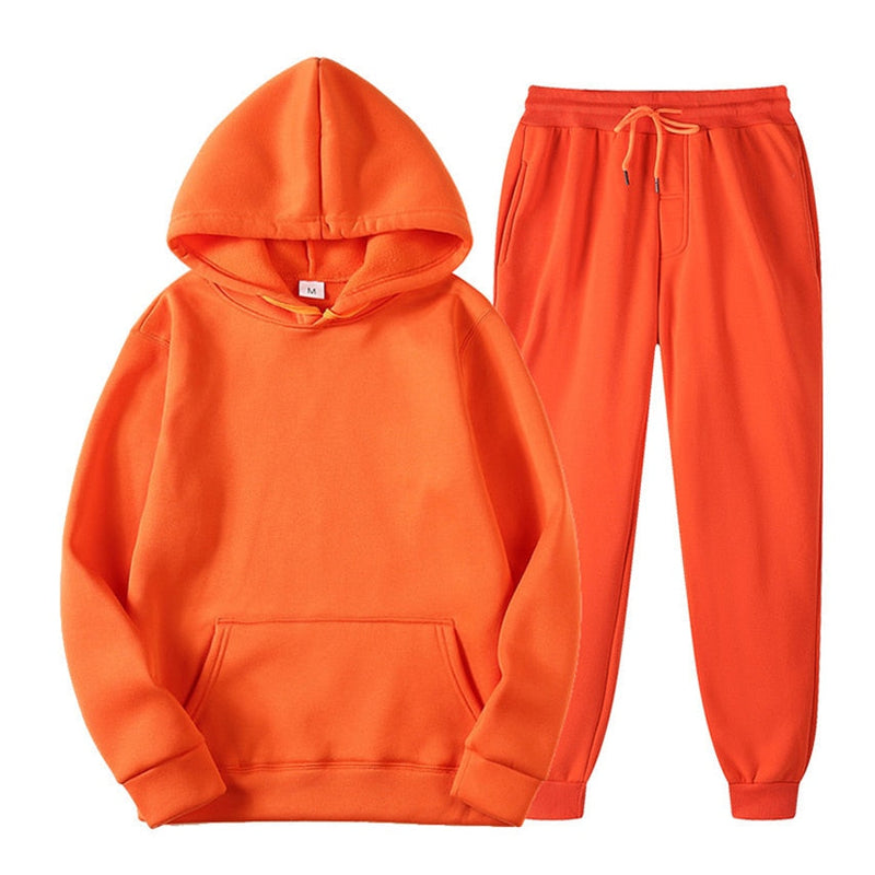 Comfortable Jogging Set For Women | Stylish & Versatile-Orange-S-State of Style