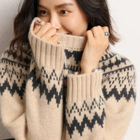 Comfortable Knitted Jumper for Women - Chloe-Beige-S-State of Style