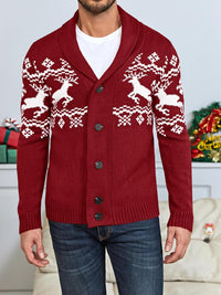 Comfortable Knitted Men's Cardigan - Lucas-Green-M-State of Style