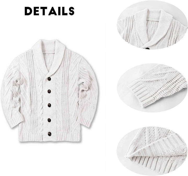 Comfortable Knitted Men's Cardigan - Lucas-Green-M-State of Style
