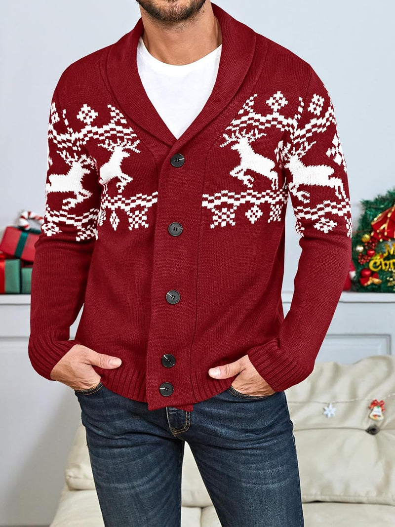 Comfortable Knitted Men's Cardigan - Lucas-Green-M-State of Style