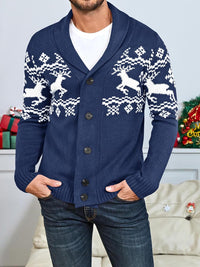 Comfortable Knitted Men's Cardigan - Lucas-Green-M-State of Style