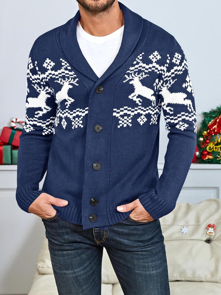 Comfortable Knitted Men's Cardigan - Lucas-Green-M-State of Style