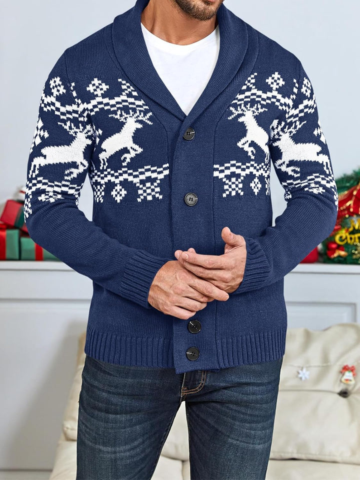 Comfortable Knitted Men's Cardigan - Lucas-Green-M-State of Style