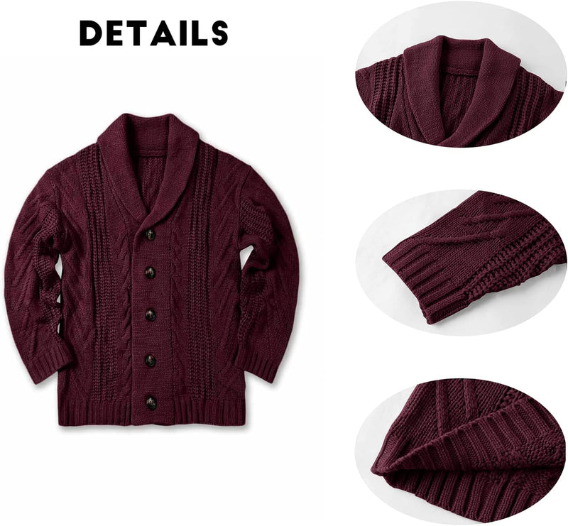 Comfortable Knitted Men's Cardigan - Lucas-Green-M-State of Style