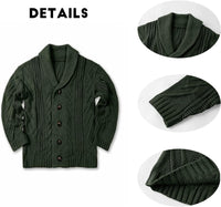 Comfortable Knitted Men's Cardigan - Lucas-Green-M-State of Style
