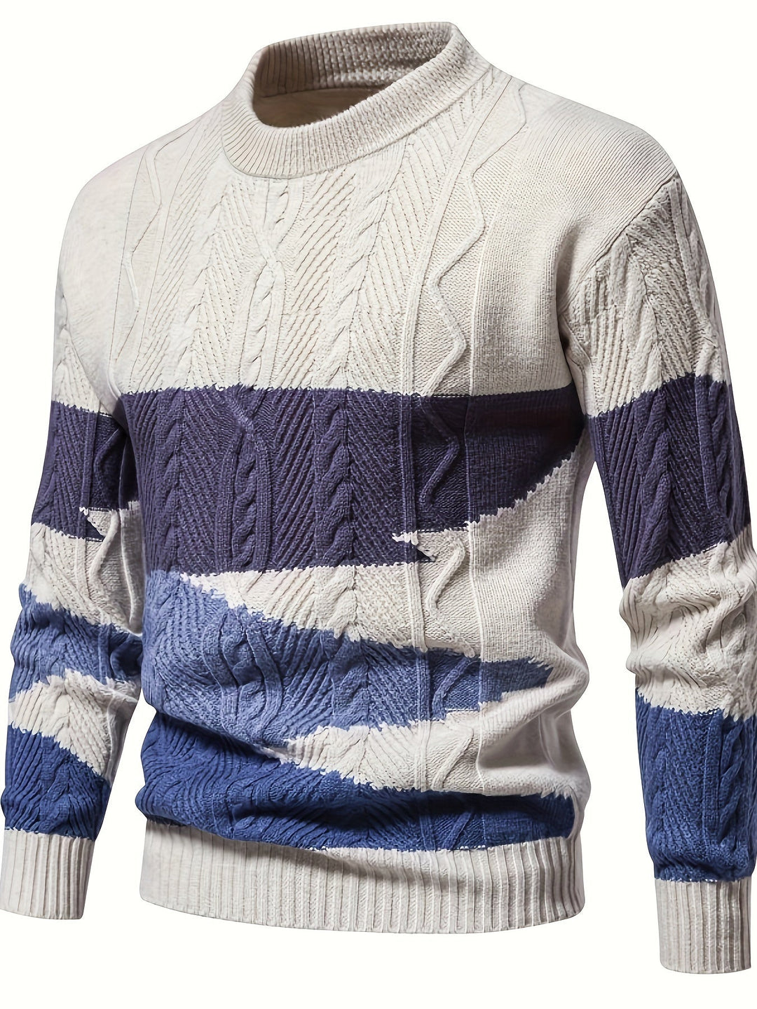 Comfortable Knitted Men's Sweater - Felix-Blue-XS-State of Style