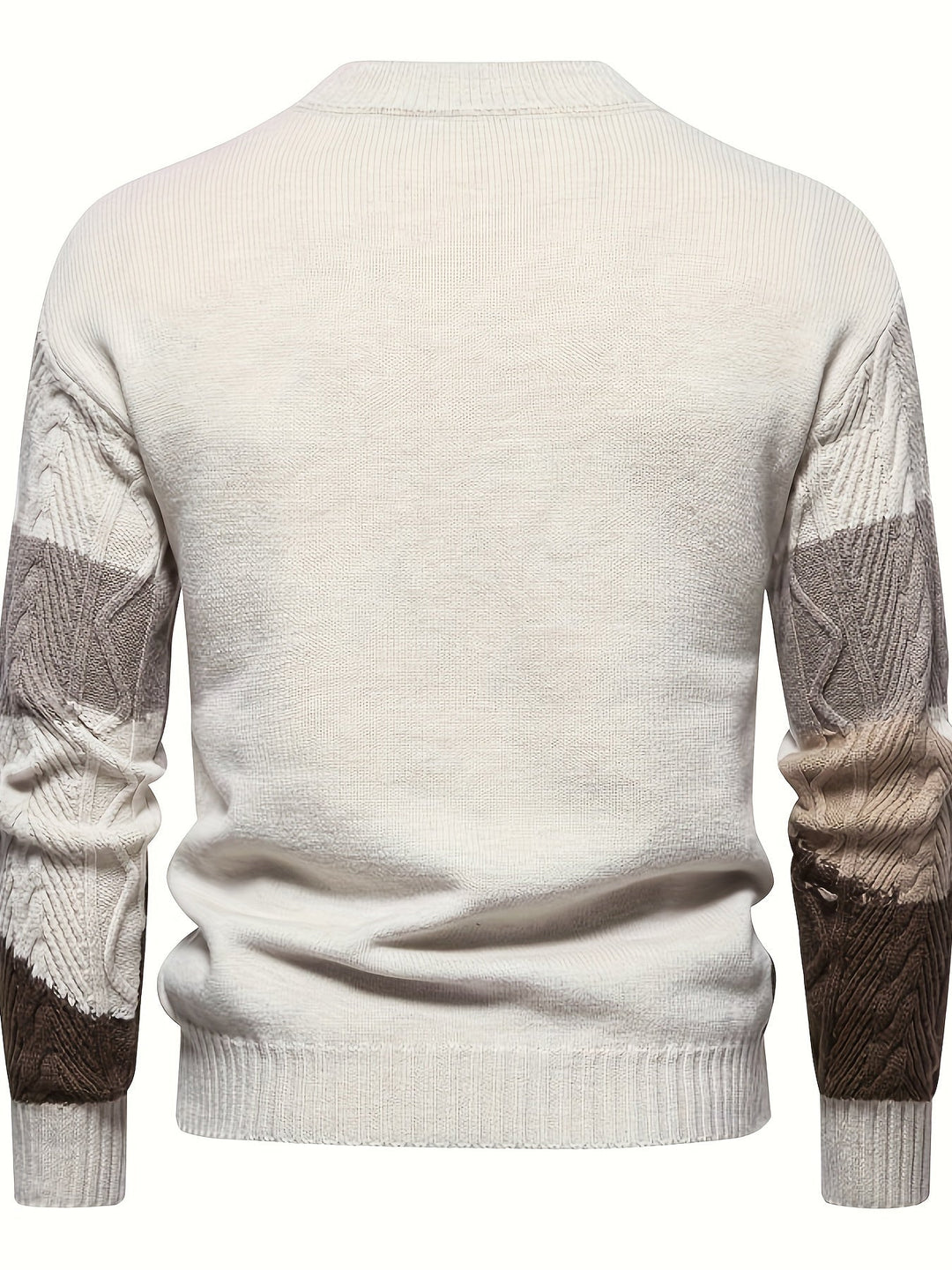 Comfortable Knitted Men's Sweater - Felix-Khaki-XS-State of Style