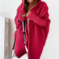 Comfortable Ladies Cardigan - Luna-Red-S-State of Style