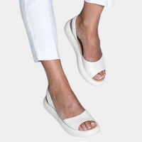 Comfortable ladies' summer shoes with a thick sole – Tilda-White-3-State of Style