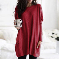 Comfortable Ladies' Sweater - Lina-Bordeaux-S-State of Style