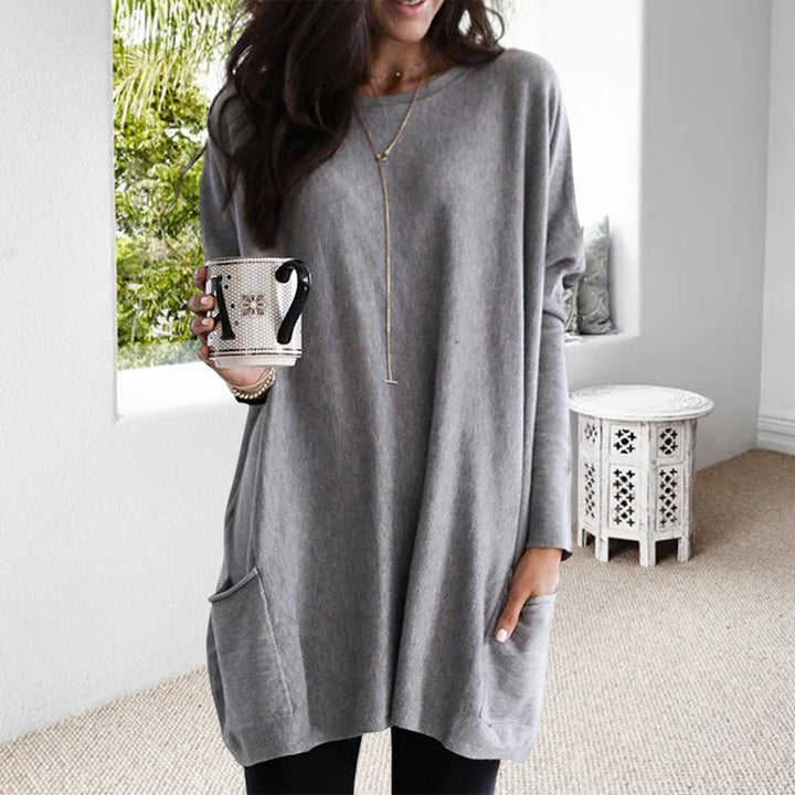 Comfortable Ladies' Sweater - Lina-Grey-S-State of Style