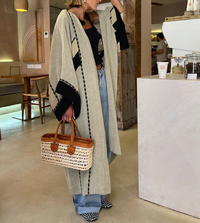 Comfortable Long Kimono with Border Print – Lyanna-S-State of Style
