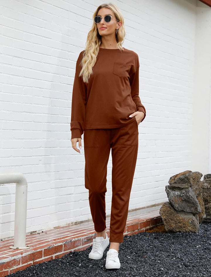 Comfortable Lounge Set – Emma-Blue Striped-S-State of Style