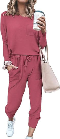 Comfortable Lounge Set – Emma-Hot Pink-S-State of Style
