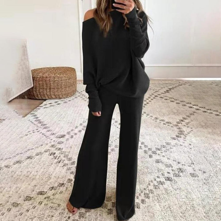 Comfortable Lounge Set For Women | Relaxed Fit | Casual Homewear-Black-S-State of Style