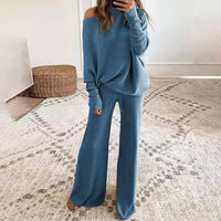 Comfortable Lounge Set For Women | Relaxed Fit | Casual Homewear-Blue-S-State of Style
