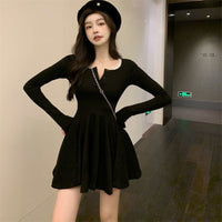 Comfortable Madeleine Dress | Soft & Stylish Women's Wear-Black-S-State of Style