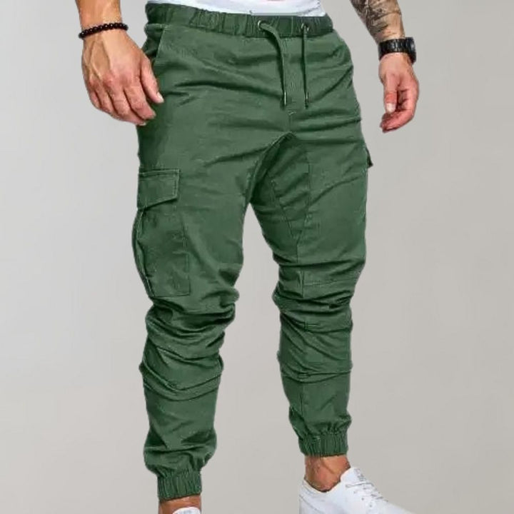 Comfortable Men's Cargo Pants - Elias-Green-M-State of Style