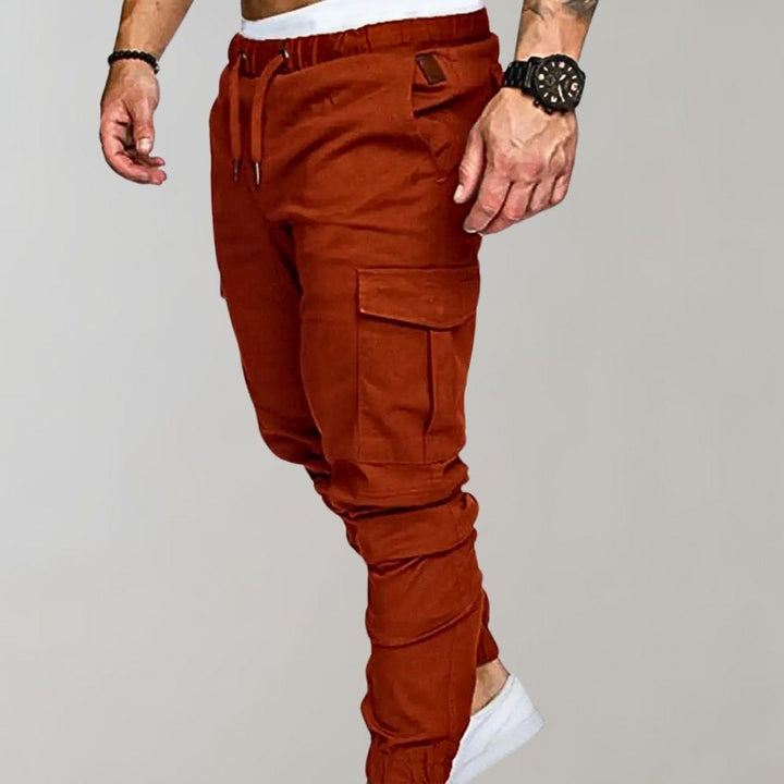 Comfortable Men's Cargo Pants - Elias-Grey-M-State of Style