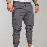 Comfortable Men's Cargo Pants - Elias-Grey-M-State of Style