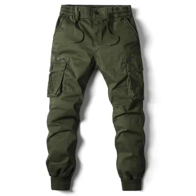 Comfortable Men’s Cargo Pants - Noah-Army Green-29-State of Style