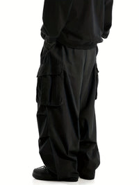 Comfortable Men's Cargo Pants with Multiple Pockets - Daan-Black-S-State of Style