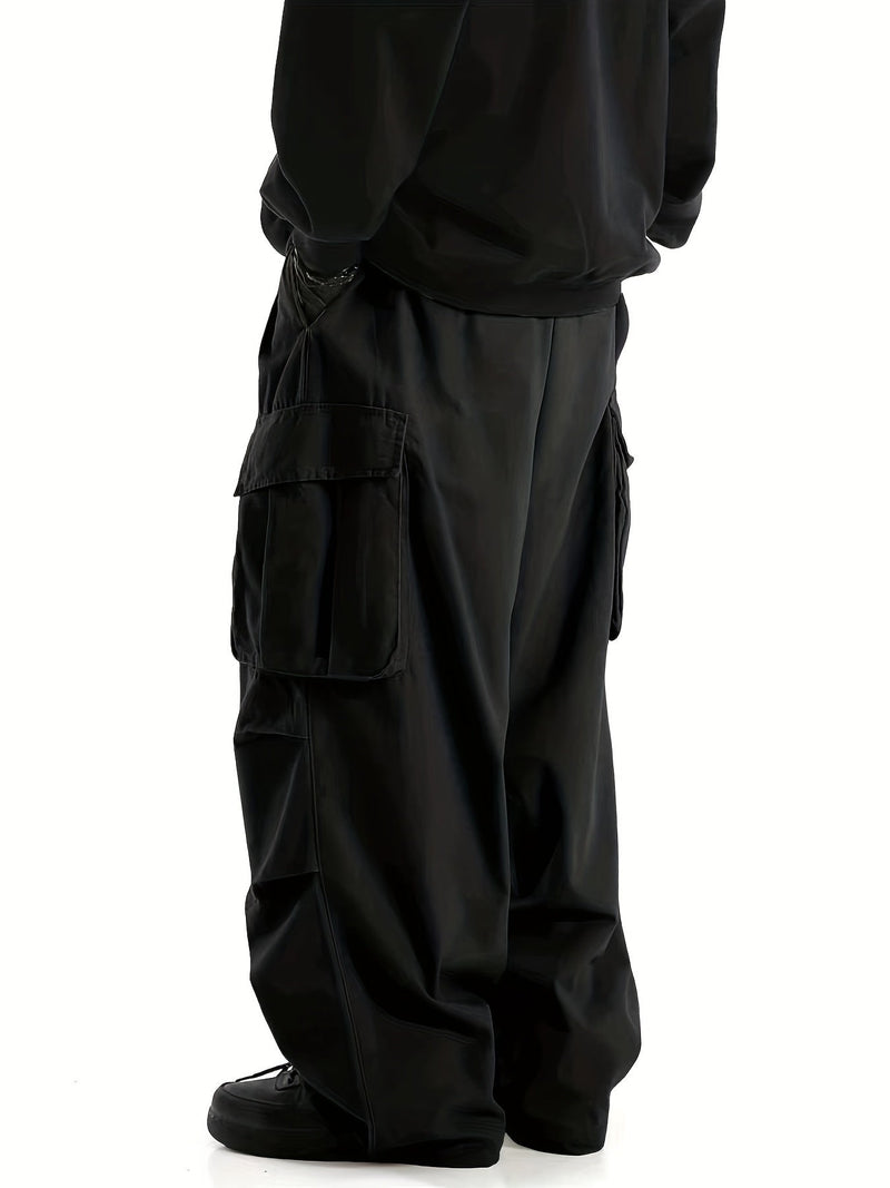 Comfortable Men's Cargo Pants with Multiple Pockets - Daan-Black-S-State of Style