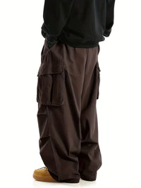 Comfortable Men's Cargo Pants with Multiple Pockets - Daan-Brown-S-State of Style