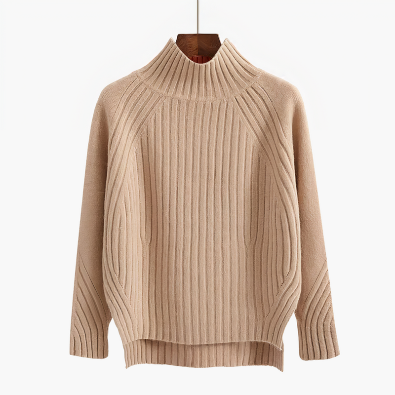 Comfortable Men's Crew Neck Jumper - Ruben-Beige-S-State of Style