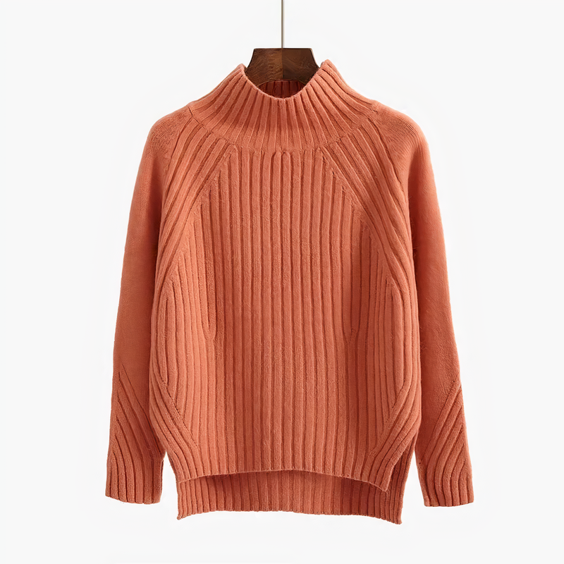 Comfortable Men's Crew Neck Jumper - Ruben-Orange-S-State of Style