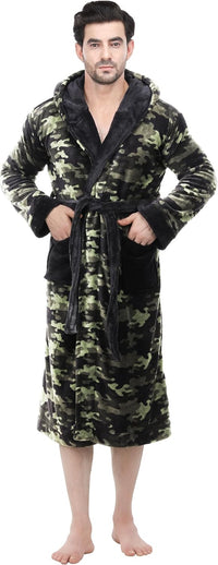 Comfortable Men's Fleece Bathrobe - Harry-Black-S/M-State of Style