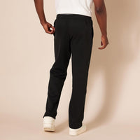 Comfortable Men's Fleece Sweatpants - Luca-Black-S-State of Style