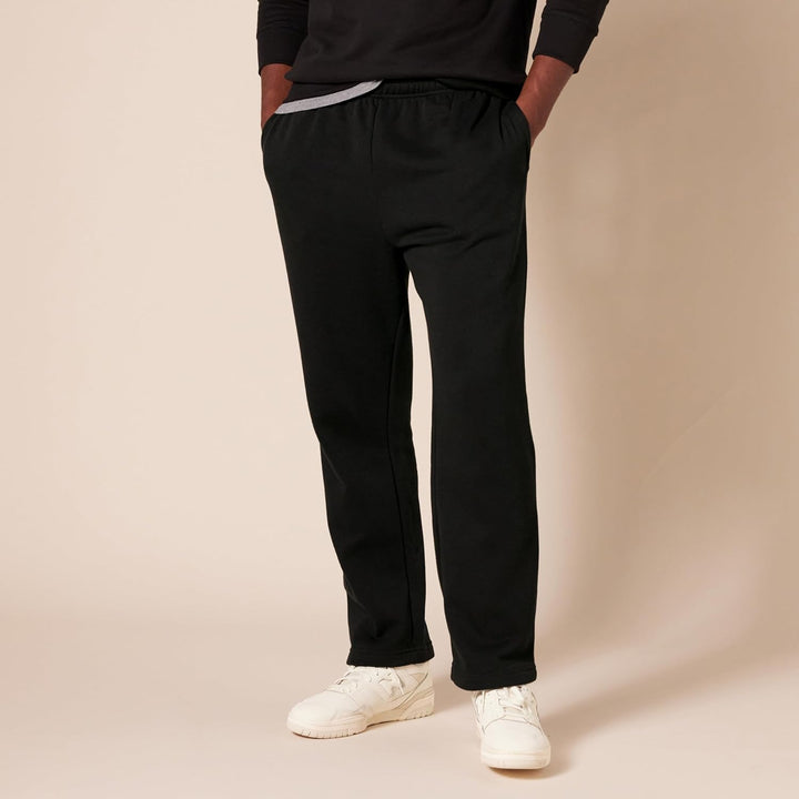 Comfortable Men's Fleece Sweatpants - Luca-Black-S-State of Style
