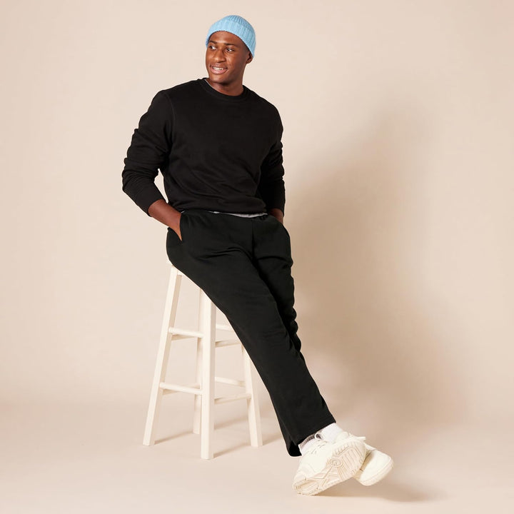 Comfortable Men's Fleece Sweatpants - Luca-Black-S-State of Style