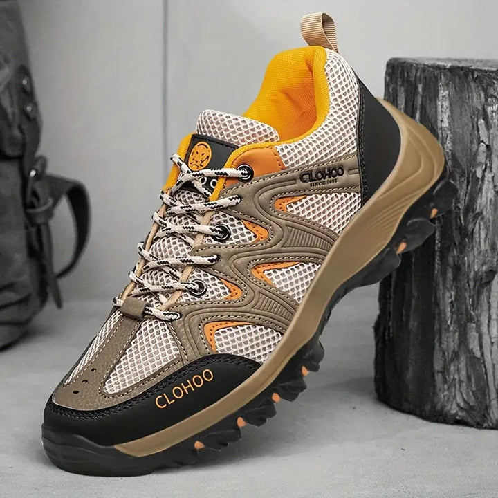 Comfortable Men's Hiking Boots - TrailMaster-Light Brown-6.5-State of Style