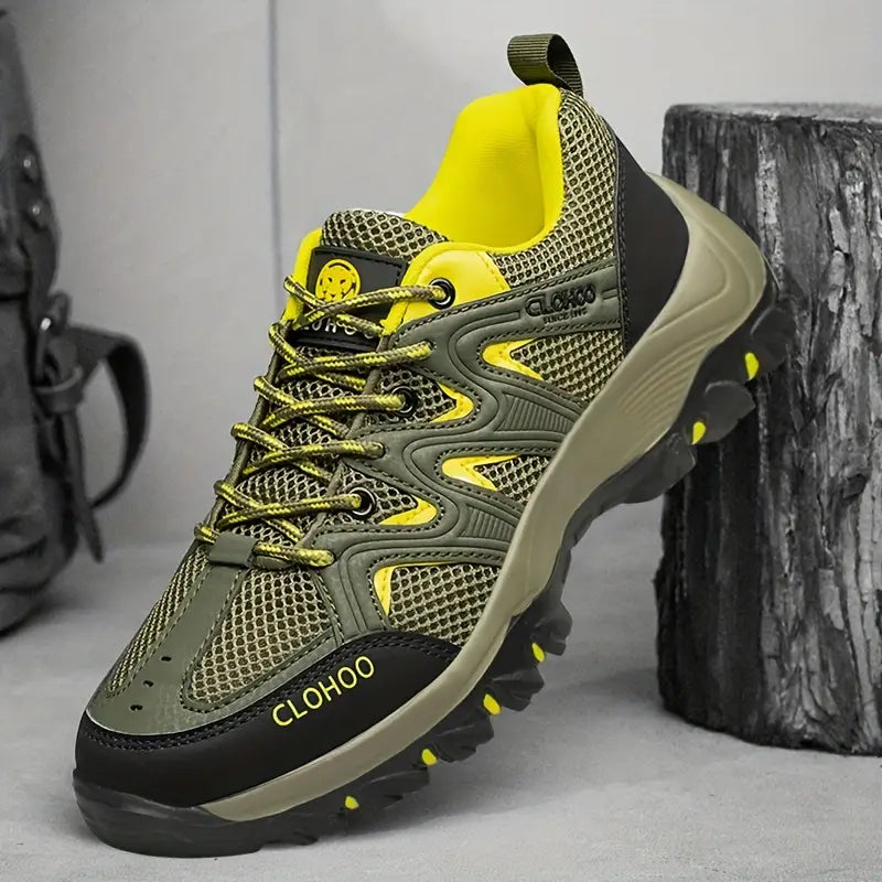 Comfortable Men's Hiking Boots - TrailMaster-Olive Green-6.5-State of Style