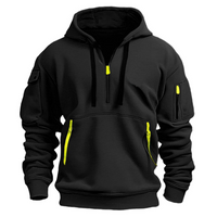 Comfortable Men's Hoodie - Levi-Black-S-State of Style