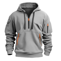 Comfortable Men's Hoodie - Levi-Light Grey-S-State of Style