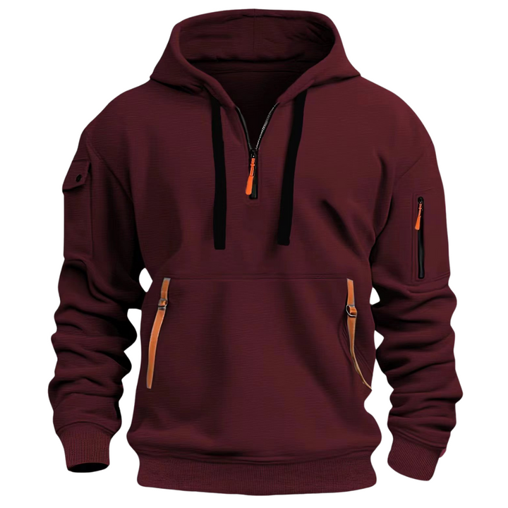 Comfortable Men's Hoodie - Levi-Red-S-State of Style