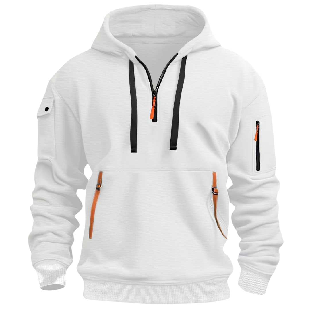 Comfortable Men's Hoodie - Levi-White-S-State of Style