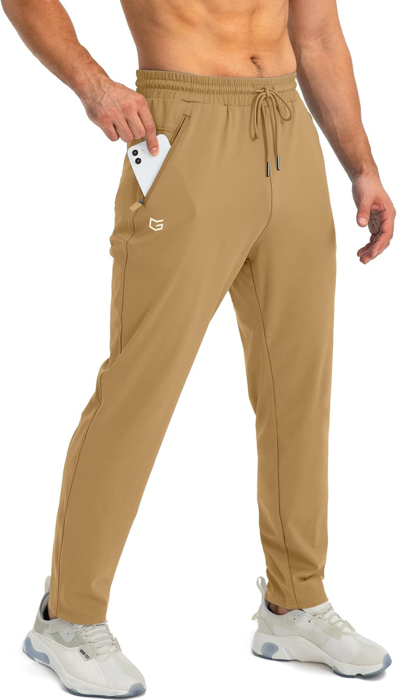Comfortable Men's Joggers - Noah-Khaki-S-State of Style