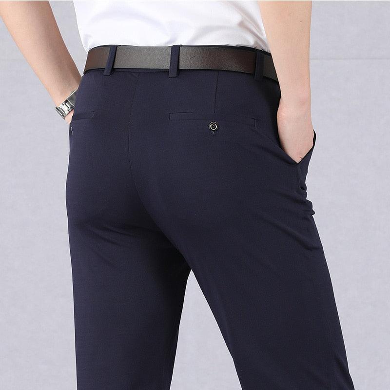 Comfortable Men's Stretch Trousers - Oliver-Blue-29-State of Style