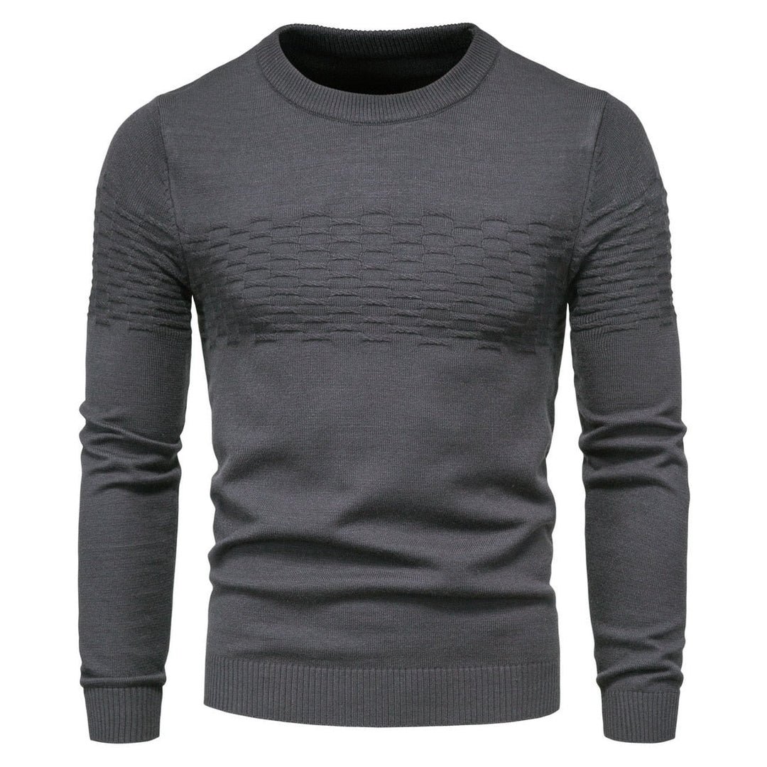 Comfortable Men's Sweater - Lorenzo-Dark Grey-M-State of Style