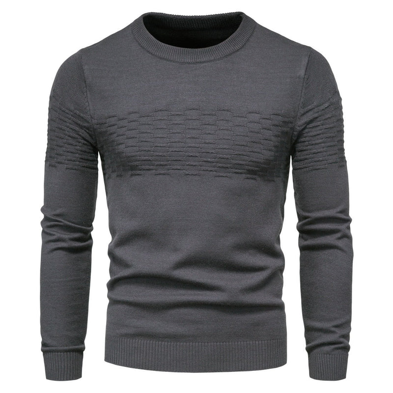 Comfortable Men's Sweater - Lorenzo-Dark Grey-M-State of Style