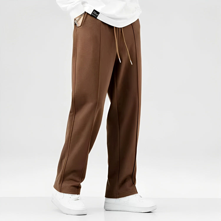 Comfortable Men's Track Pants - Liam-Brown-L-State of Style