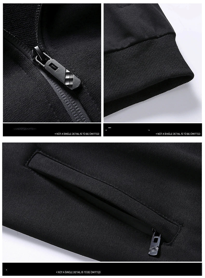 Comfortable Men's Tracksuit - Hunter-Black-S-State of Style