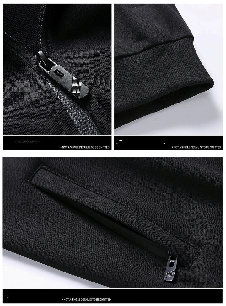 Comfortable Men's Tracksuit - Hunter-Black-S-State of Style